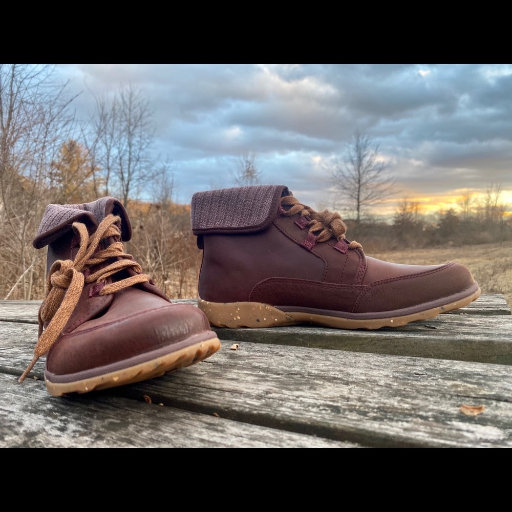 Maroon Chaco Ankle Boot / Hiking Shoe (New)